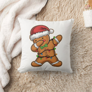 Dabbing Gingerbread Baum Weihnachten Kissen