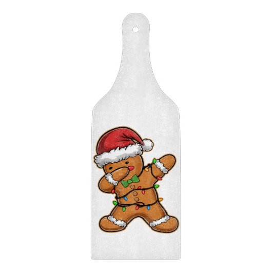 Dabbing Gingerbread Baum Weihnachten Schneidebrett (Vorderseite)