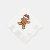Dabbing Gingerbread Baum Weihnachten Serviette (Ecke)