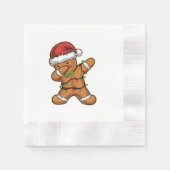 Dabbing Gingerbread Baum Weihnachten Serviette (Vorderseite)