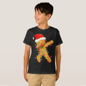 Dabbing Gingerbread Christmas  T-Shirt (Vorne ganz)