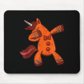 Dabbing Gingerbread Unicorn Cookie Christmas Mousepad (Vorne)