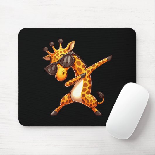 Dabbing Giraffe Mousepad (Mit Mouse)
