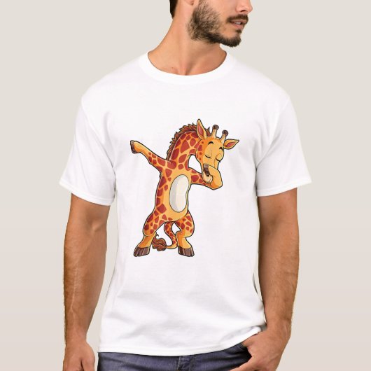 Dabbing Giraffe T Shirt Giraffen Funny Dab Dance T (Vorderseite)