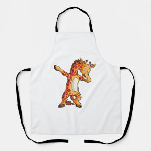 Dabbing Giraffe T Shirt Giraffen Funny Dab Dance T Schürze