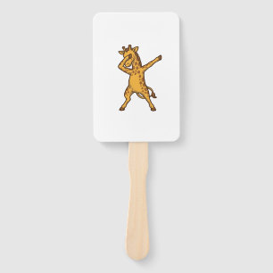 Dabbing-Giraffe Vintage-Engraving-T-Shirt-Design_1 Fächer
