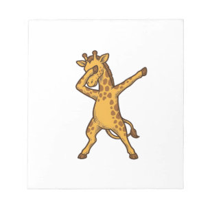 Dabbing-Giraffe Vintage-Engraving-T-Shirt-Design_1 Notizblock