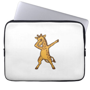 Dabbing-Giraffe Vintage-Stich-T-Shirt-Design_1 Laptopschutzhülle