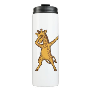 Dabbing-Giraffe Vintage-Stich-T-Shirt-Design_1 Thermosbecher