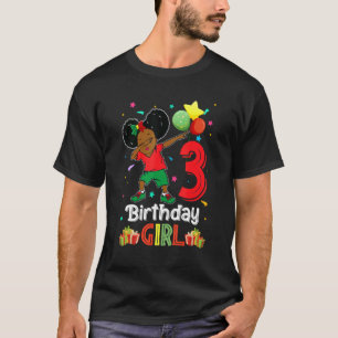 Dabbing Girl 3 Geburtstagskind 3 Jahre alt für Mäd T-Shirt