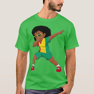 Dabbing Girl Guineans Guinea Flag Kinder ab Tanz T-Shirt