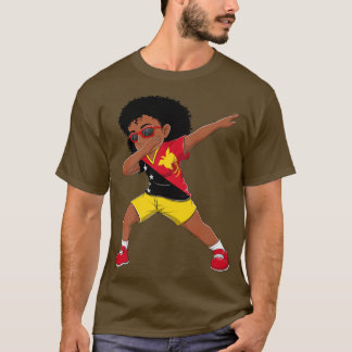 Dabbing Girl Papua Neue Guinea Flag Kinder ab Tab T-Shirt