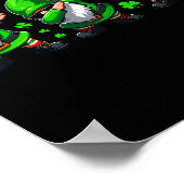 Dabbing Gnome St. Patrick's Day Irish Jig Feier Poster (Ecke)