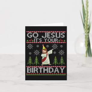 Dabbing Go Jesus Es ist dein Geburtstag frohe Chri Karte
