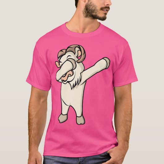 Dabbing Goa Goat Lover T-Shirt (Vorderseite)