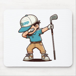 Dabbing Golf Player Mousepad