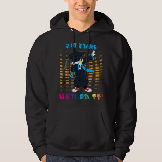 Dabbing Graduation Boy 5TH GRADE Nailed It Hoodie (Vorderseite)