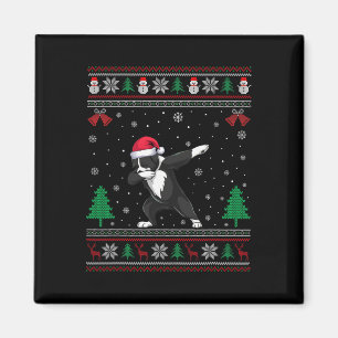 Dabbing Greater Swiss Mountain Dog Weihnachtsmannm Magnet