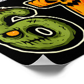 Dabbing Halloween Boys Six Seven 67 Meme Funny Kid Poster (Ecke)