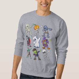 Dabbing Halloween Boys Skeleton Zombie Mummy Sweatshirt