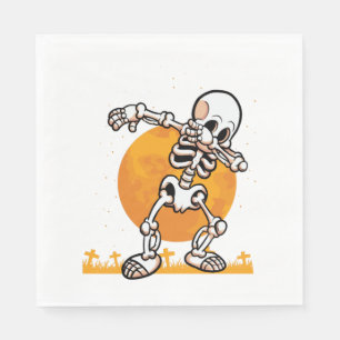Dabbing Halloween Mops Dog Serviette