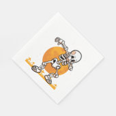 Dabbing Halloween Mops Dog Serviette (Ecke)
