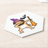 Dabbing Halloween Mops Dog Untersetzer (angewinkelt)