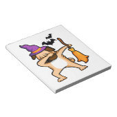 Dabbing Halloween-Mops-Hund Notizblock (angewinkelt)