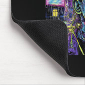 Dabbing Halloween Skeleton Boys Trick Leckerei Fun Mousepad (Ecke)