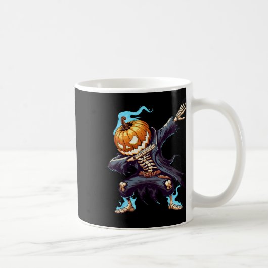 Dabbing Halloween Skeleton Monster Dab Spooky Boys Kaffeetasse (Rechts)