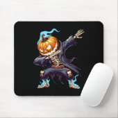 Dabbing Halloween Skeleton Monster Dab Spooky Boys Mousepad (Mit Mouse)