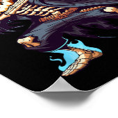 Dabbing Halloween Skeleton Monster Dab Spooky Boys Poster (Ecke)