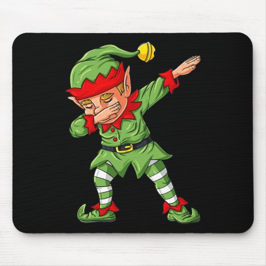 Dabbing Halloween Skeleton Zombie Beängstigend Pum Mousepad (Vorne)