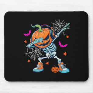 Dabbing Halloween-Skelett Trick Treat Lustiger Kür Mousepad