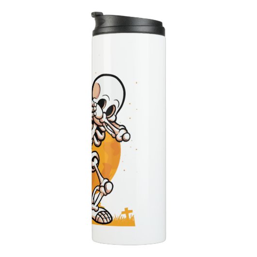 Dabbing Halloween Thermosbecher (Nach rechts gedreht)