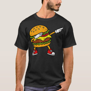 Dabbing Hamburger Fast Food Fan Cheeseburger T-Shirt