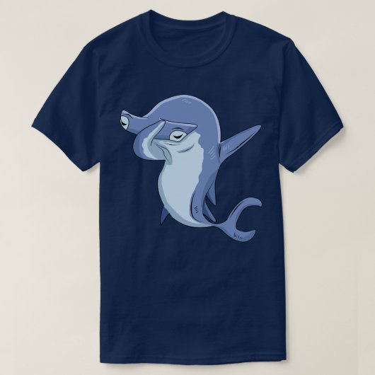 Dabbing Hammerhead Hai Kleidung Hai Outfit Geschen T-Shirt (Design vorne)