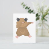 Dabbing Hamster Dance Funny Dab Dance Geschenk Ide Postkarte (Stehend Vorderseite)