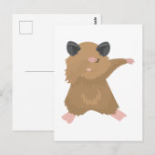 Dabbing Hamster Dance Funny Dab Dance Geschenk Ide Postkarte (Vorne/Hinten)