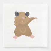 Dabbing Hamster Dance Funny Dab Dance Geschenk Ide Serviette (Vorderseite)