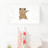 Dabbing Hamster Tanz Funny Dab Tanz Geschenk Banner (Insitu)