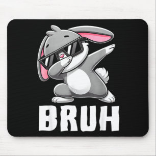 Dabbing-Hase bruh-Meme Ostertag Dab-Hase-Teenager Mousepad