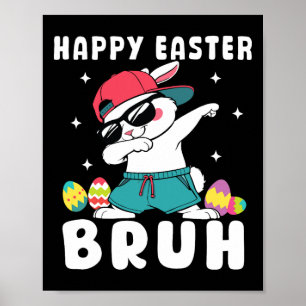 Dabbing-Hase Ostertag Eier Dab Jungen Mädchen Kind Poster