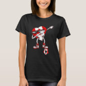 Dabbing Heart Canadian Roots Canada Canadian Socce T-Shirt (Vorderseite)