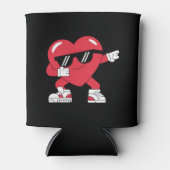 Dabbing Heart Funny Gifts Valentinstag Dosenkühler (Vorderseite)