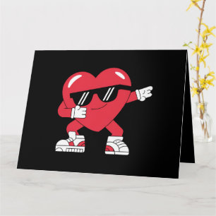 Dabbing Heart Funny Gifts Valentinstag Karte