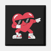 Dabbing Heart Funny Gifts Valentinstag Magnet (Vorne)