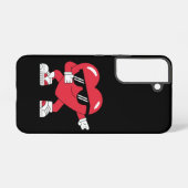 Dabbing Heart Funny Gifts Valentinstag Samsung Galaxy Hülle (Rückseite (Horizontal))