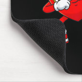 Dabbing Heart Funny Toddler Girls Kids Boys Valent Mousepad (Ecke)