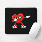 Dabbing Heart Funny Toddler Girls Kids Boys Valent Mousepad (Mit Mouse)